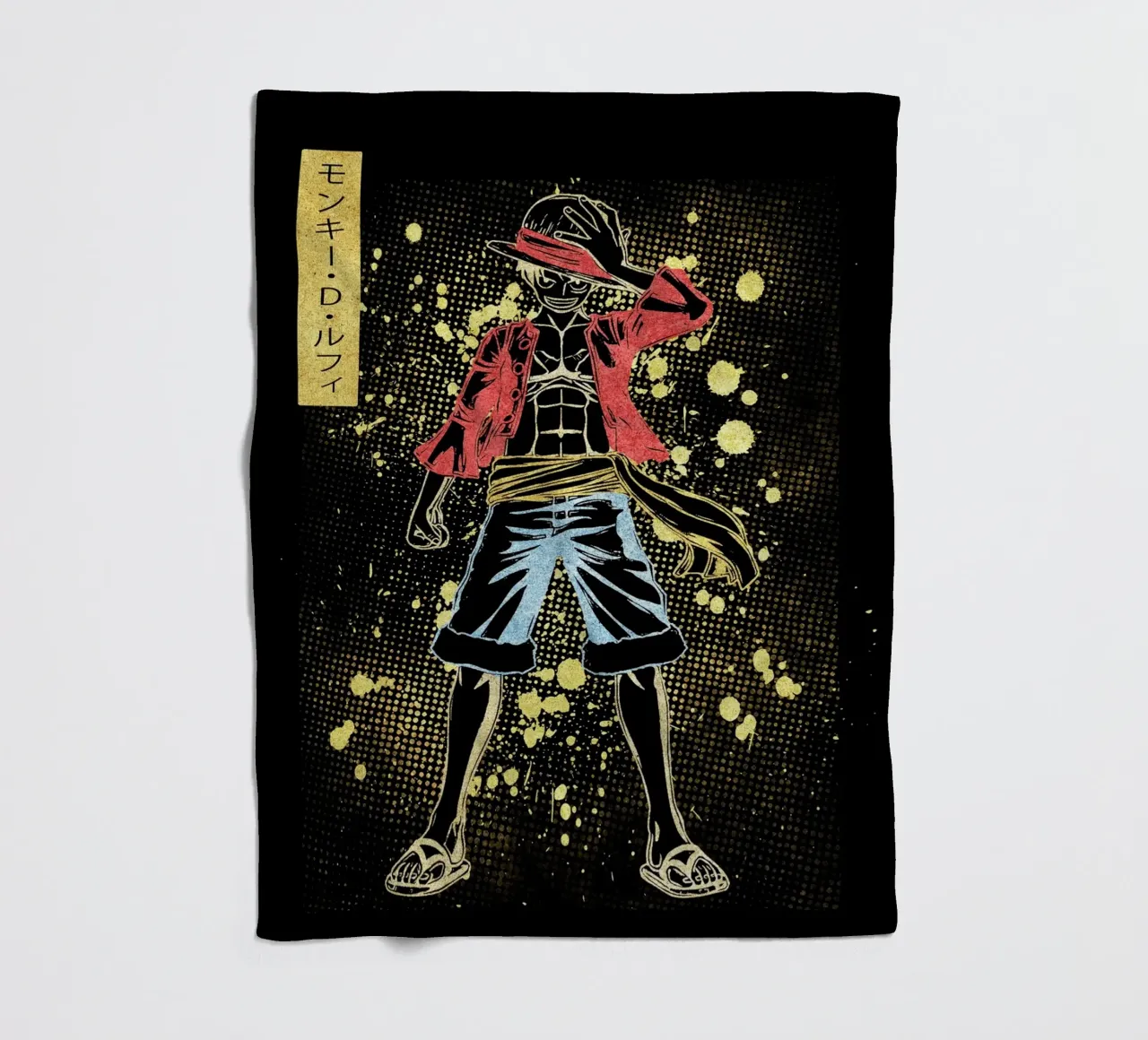 Monkey D. Luffy coperta in pile da Neonartstudio