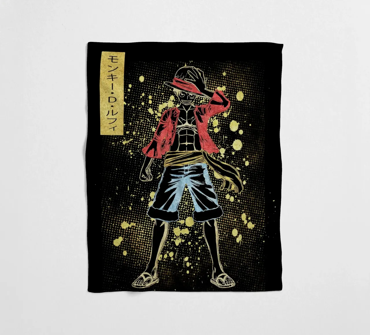 Monkey D. Luffy coperta in pile da Neonartstudio