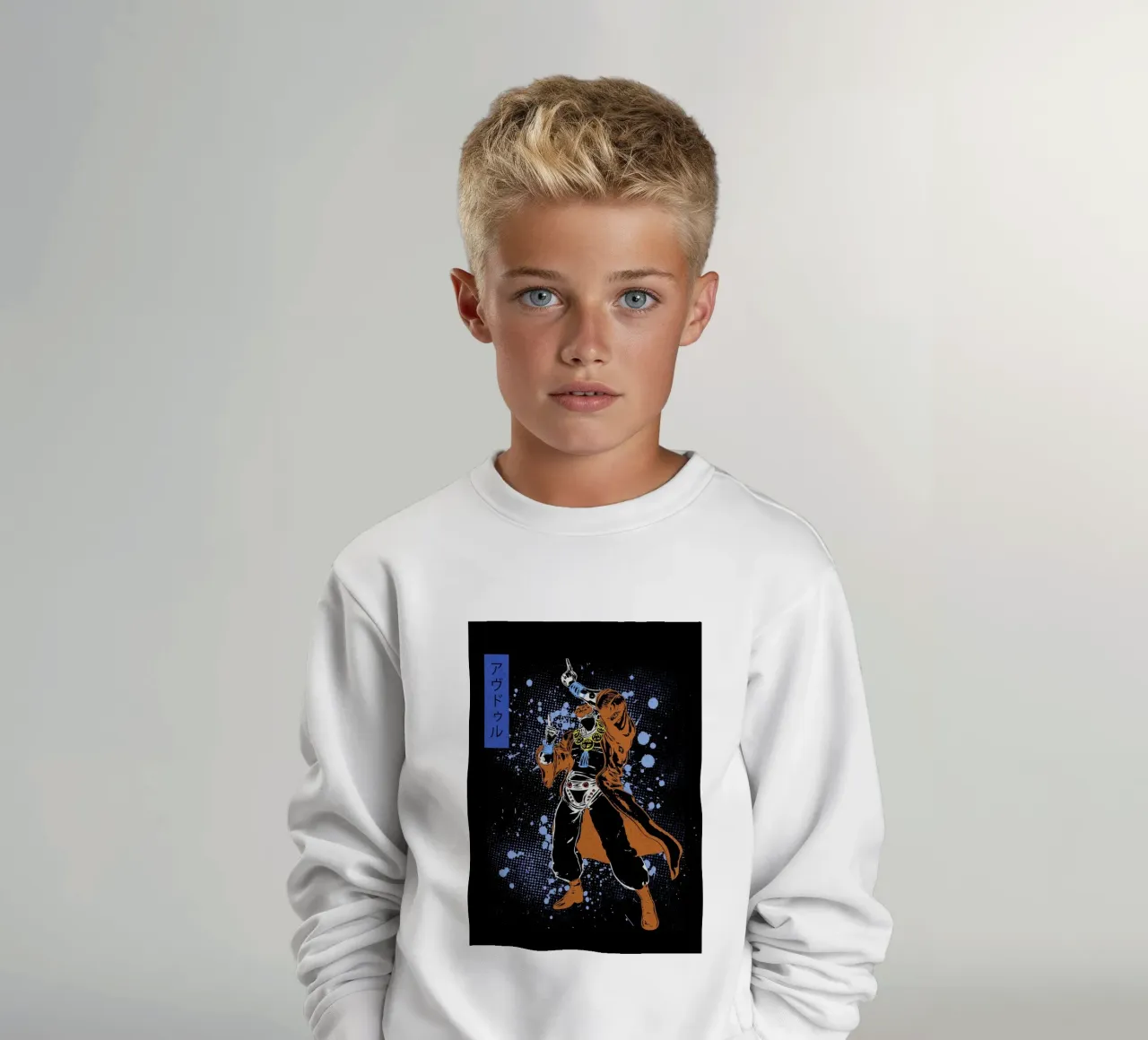 Muhammad Avdol jojo felpa bambino da Neonartstudio
