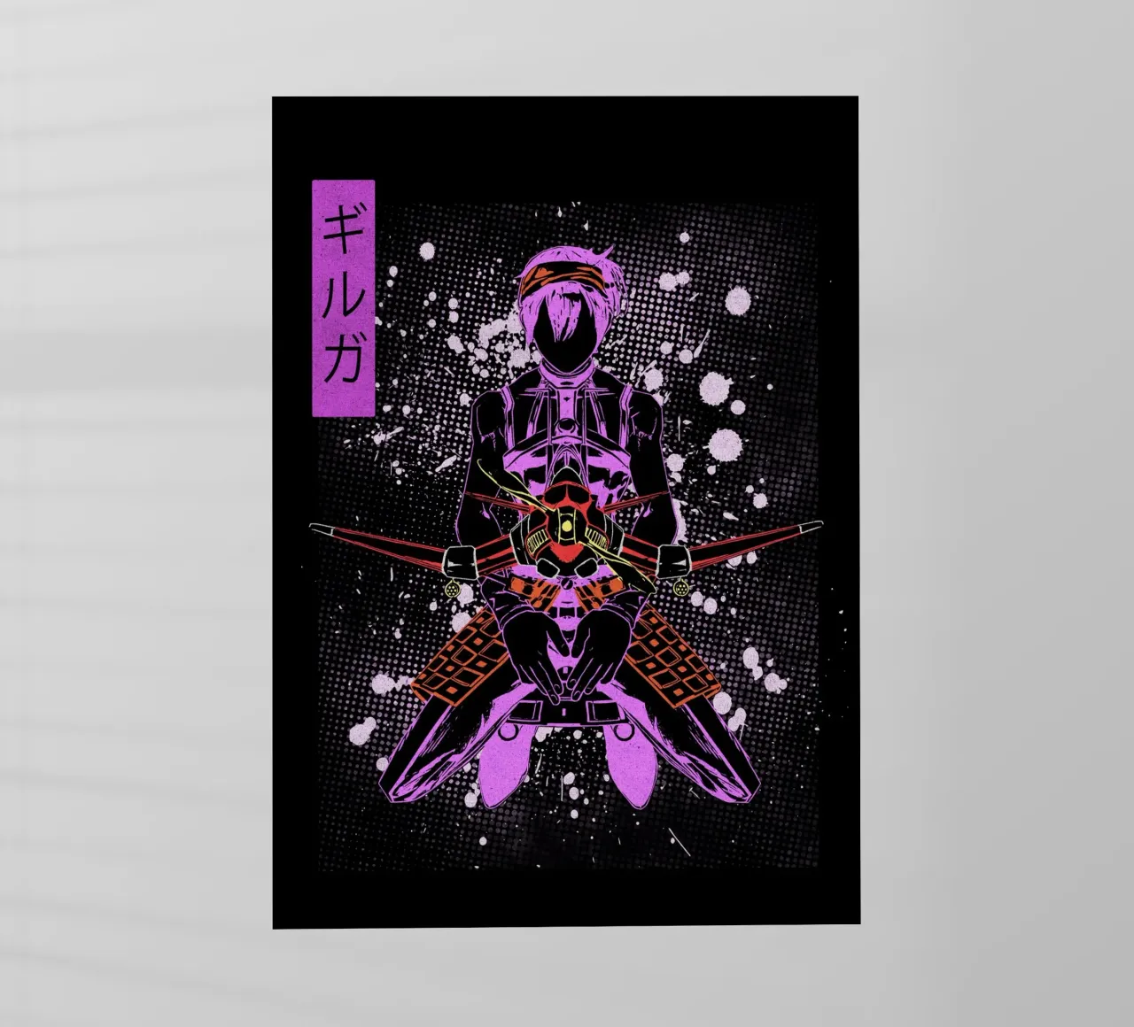 Narancia Ghirga jojo pellicola backlit da Neonartstudio