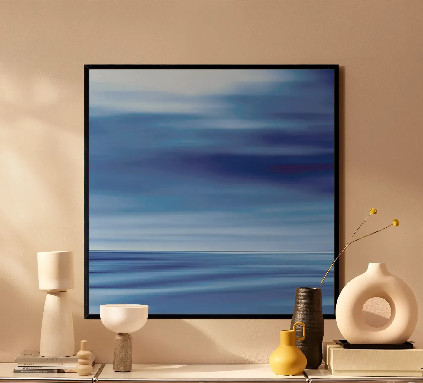 Seascape Blue Dune poster da Steffi Photographer
