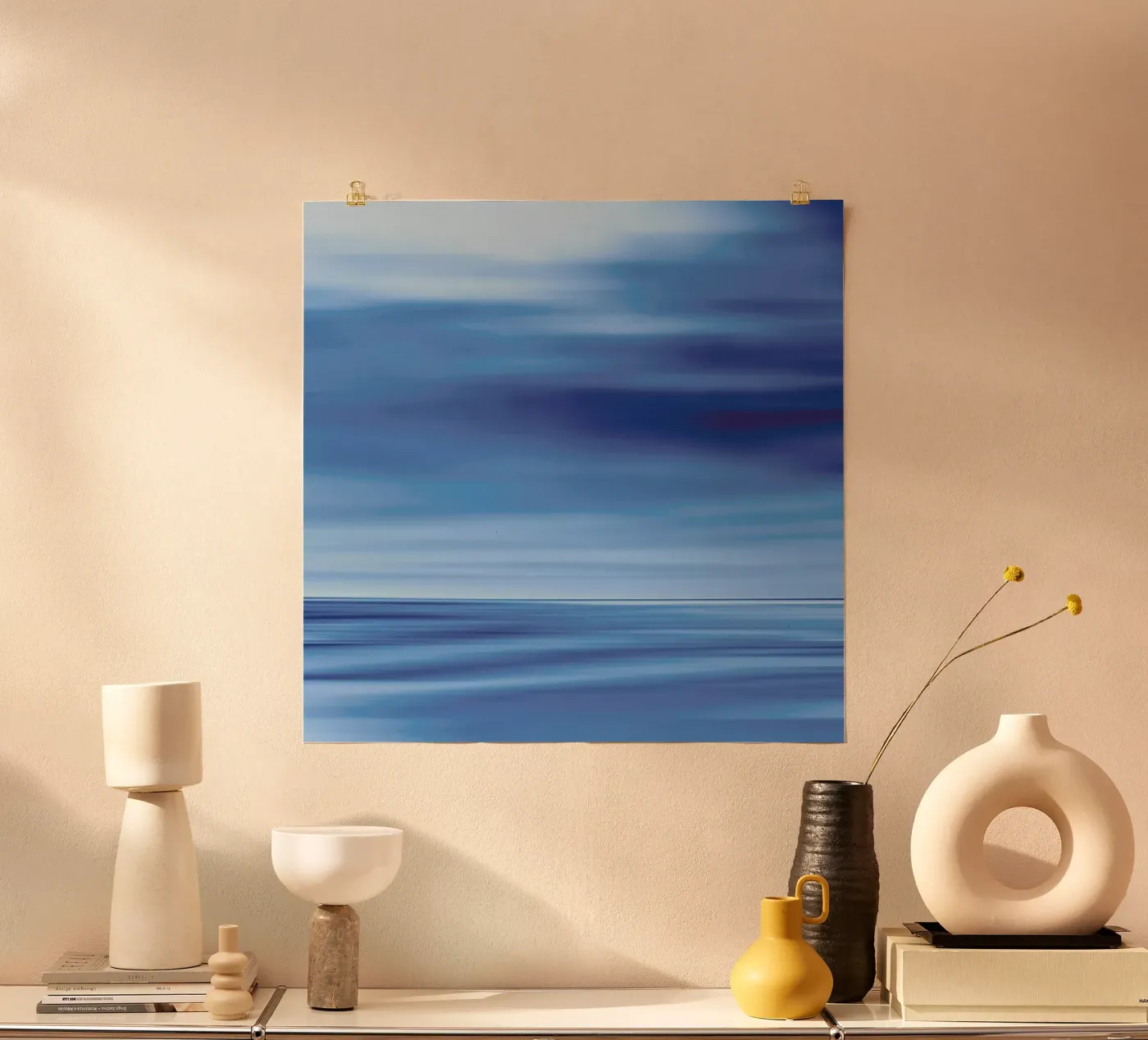 Seascape Blue Dune poster da Steffi Photographer