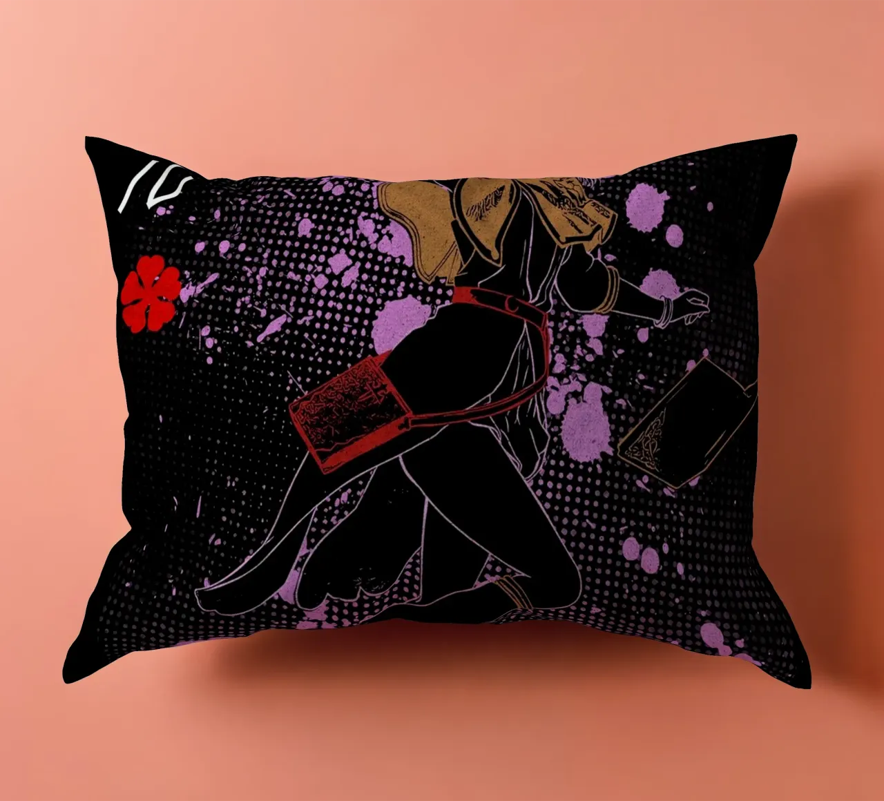 Noelle Silva black clover cuscino da Neonartstudio