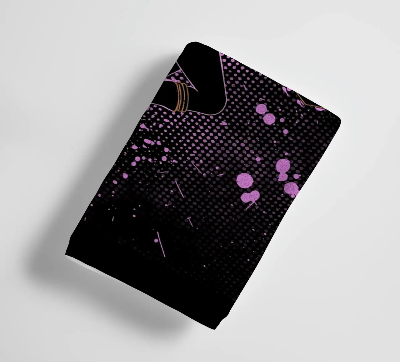 Noelle Silva black clover towel by Neonartstudio