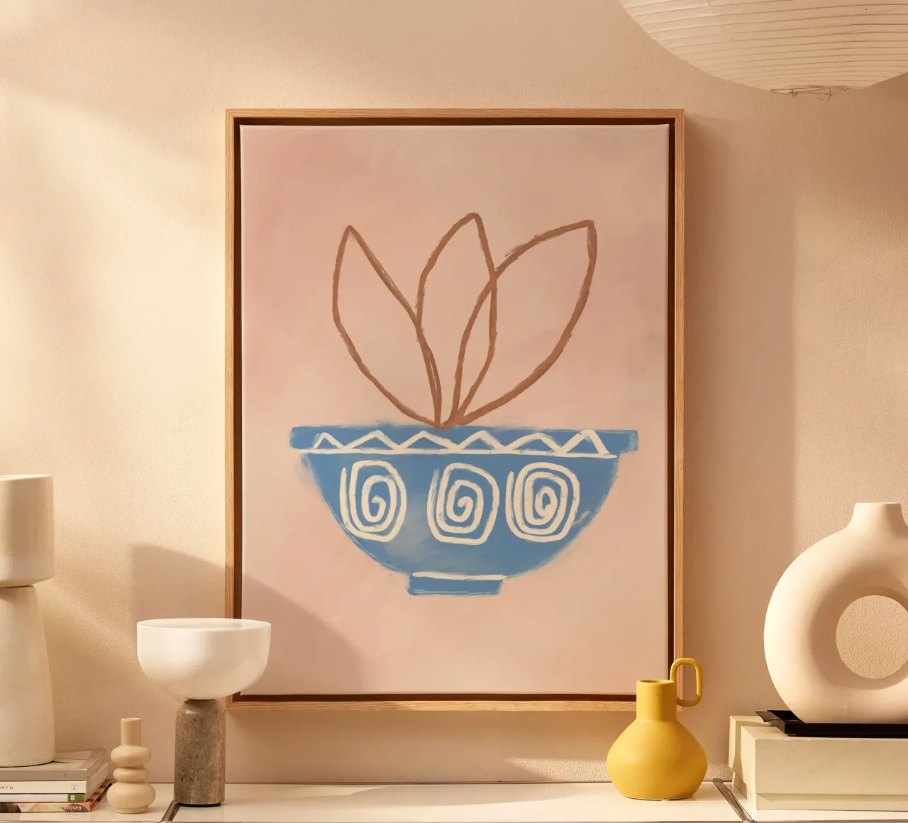 Vie Simple No 114 tela con Cornice a cassetta da treechild