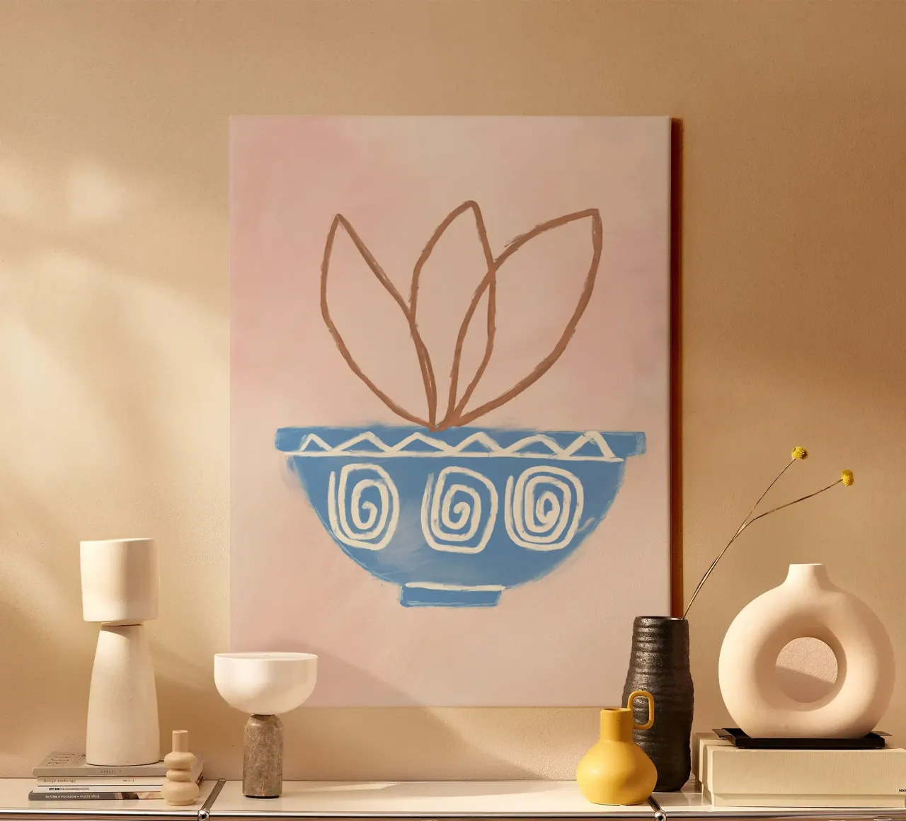Vie Simple No 114 tela con Cornice a cassetta da treechild