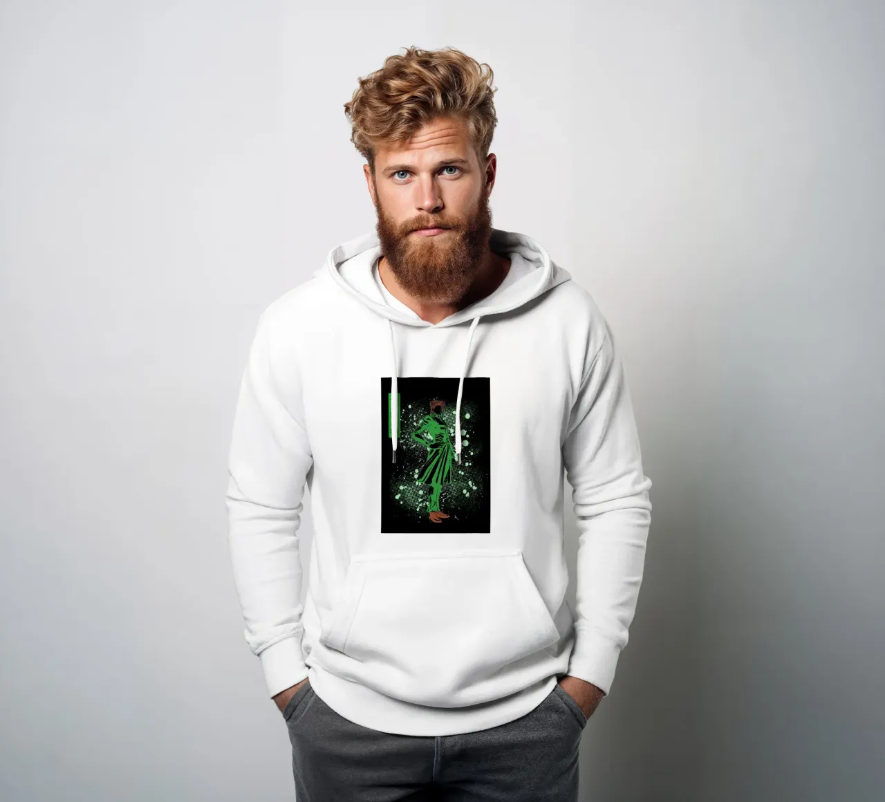 Noriaki Kakyoin jojo felpa con cappuccio da Neonartstudio