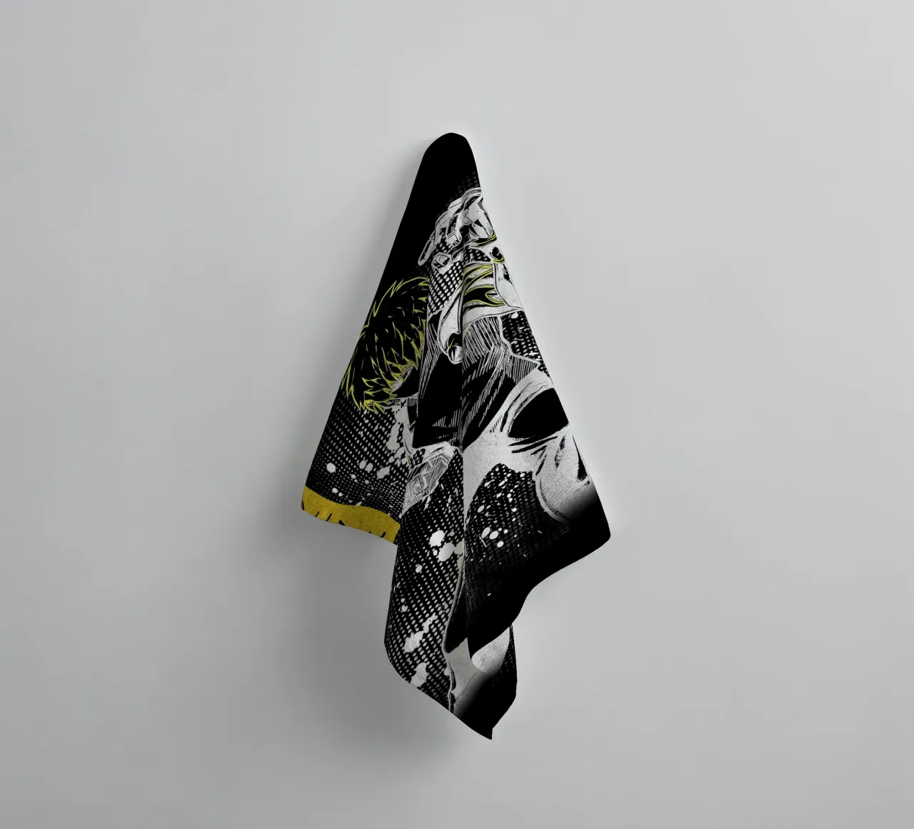One-Punch Man Genos towel by Neonartstudio