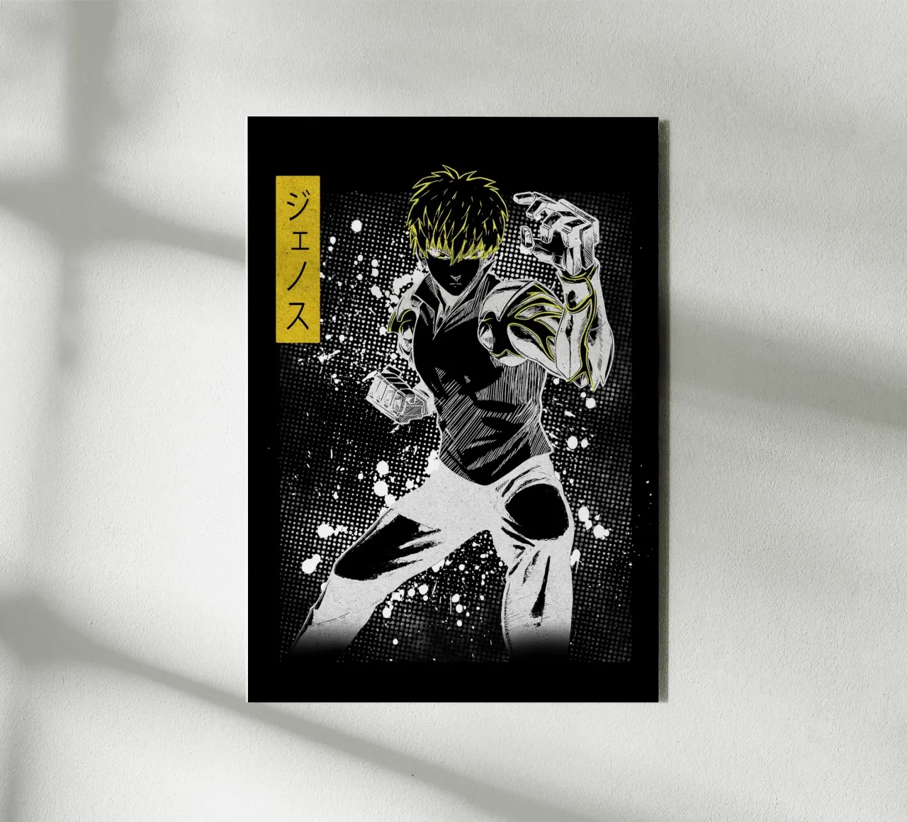 One-Punch Man Genos alu-dibond by Neonartstudio