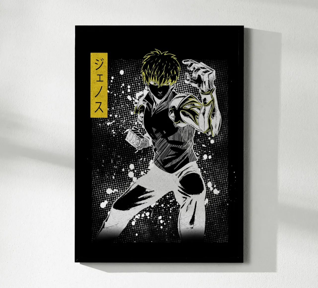 One-Punch Man Genos carta hahnemühle da Neonartstudio