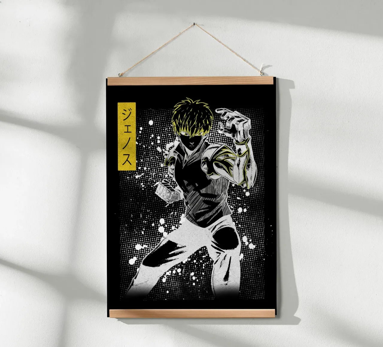 One-Punch Man Genos carta hahnemühle da Neonartstudio