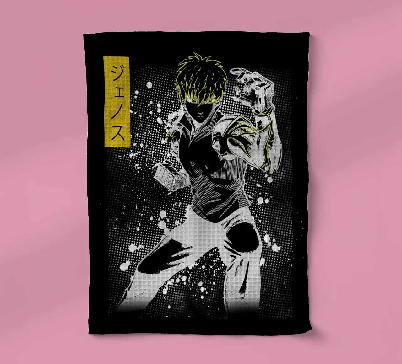 One-Punch Man Genos canovaccio da cucina da Neonartstudio