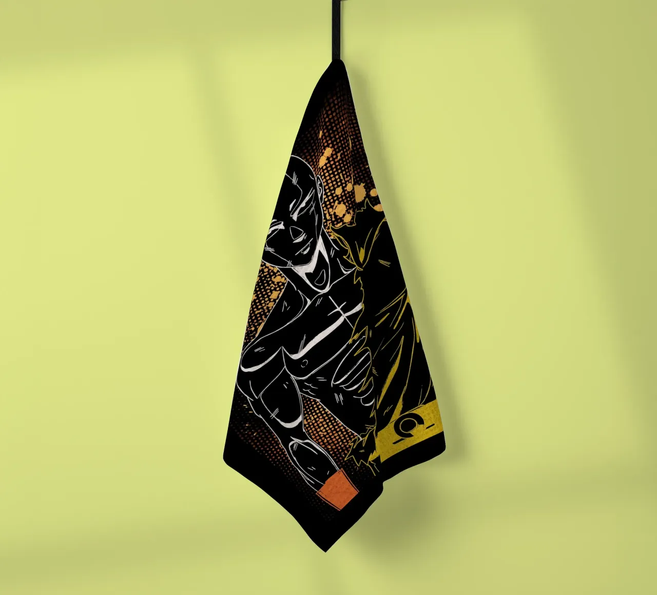 One-Punch Man Saitama tea towel by Neonartstudio