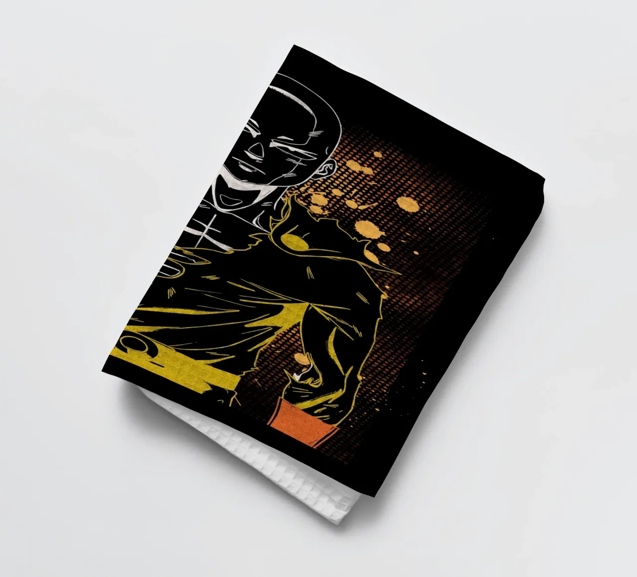 One-Punch Man Saitama tea towel by Neonartstudio