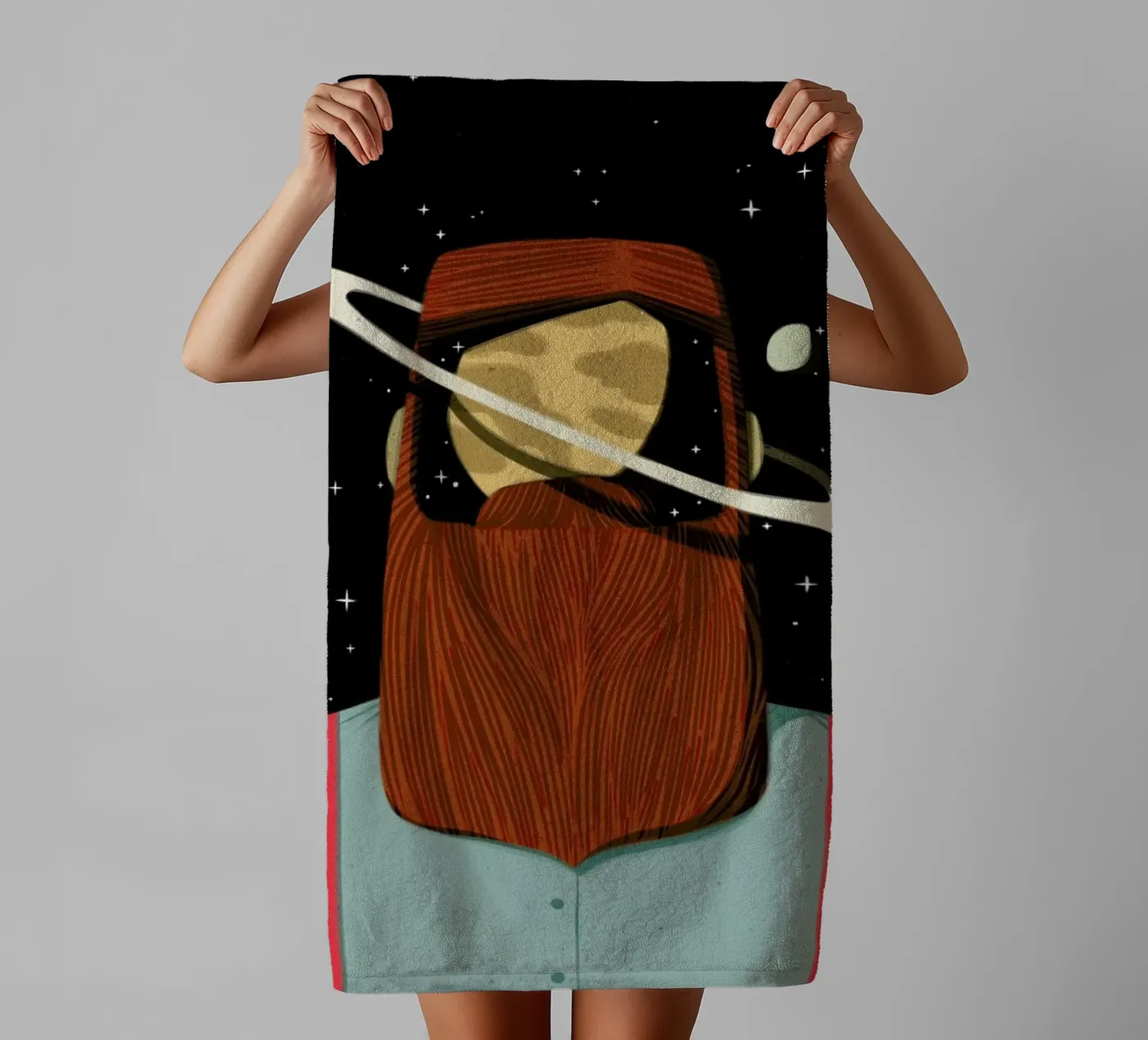 Your Planet towel by Caio Beltrão