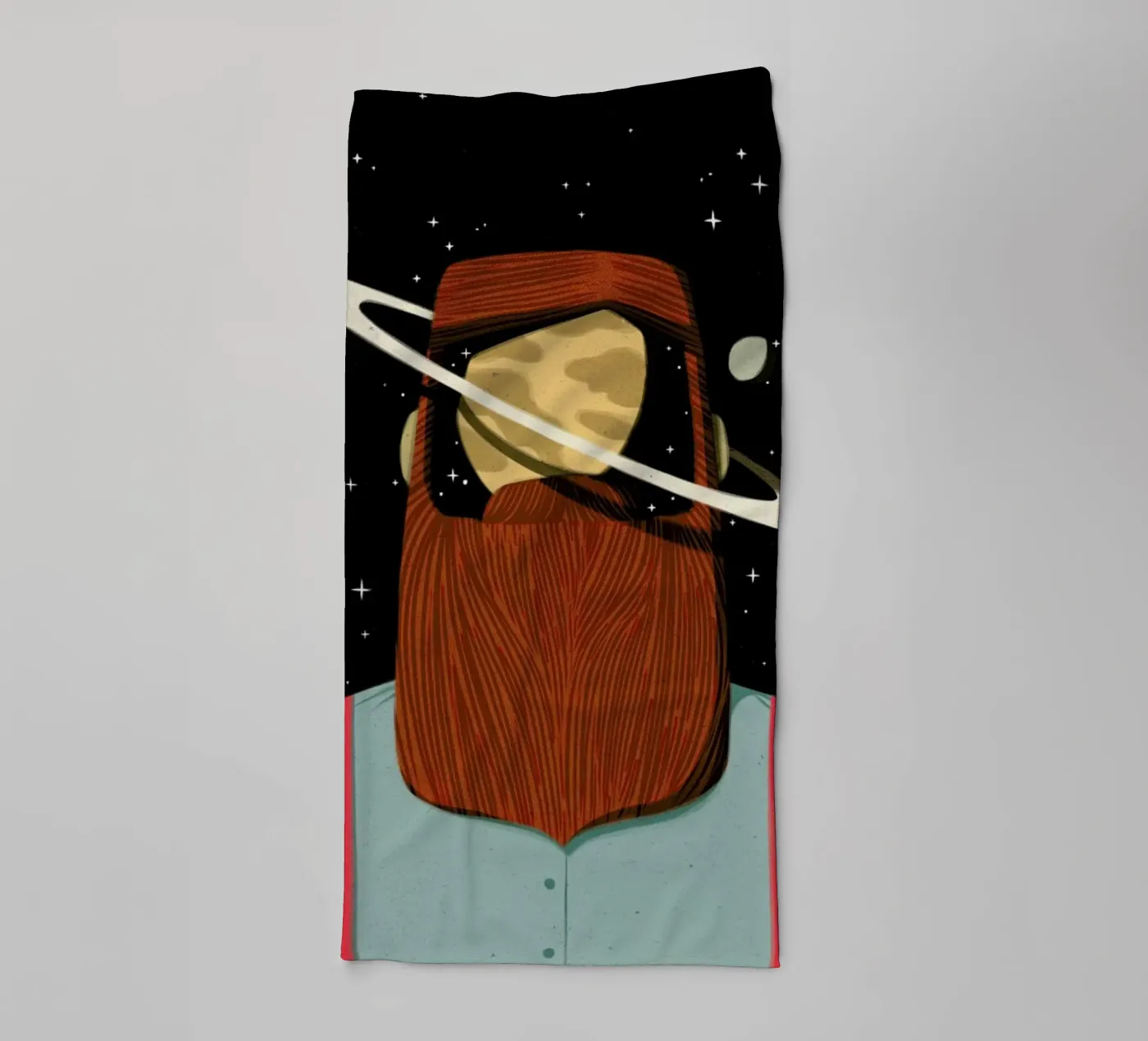 Your Planet towel by Caio Beltrão