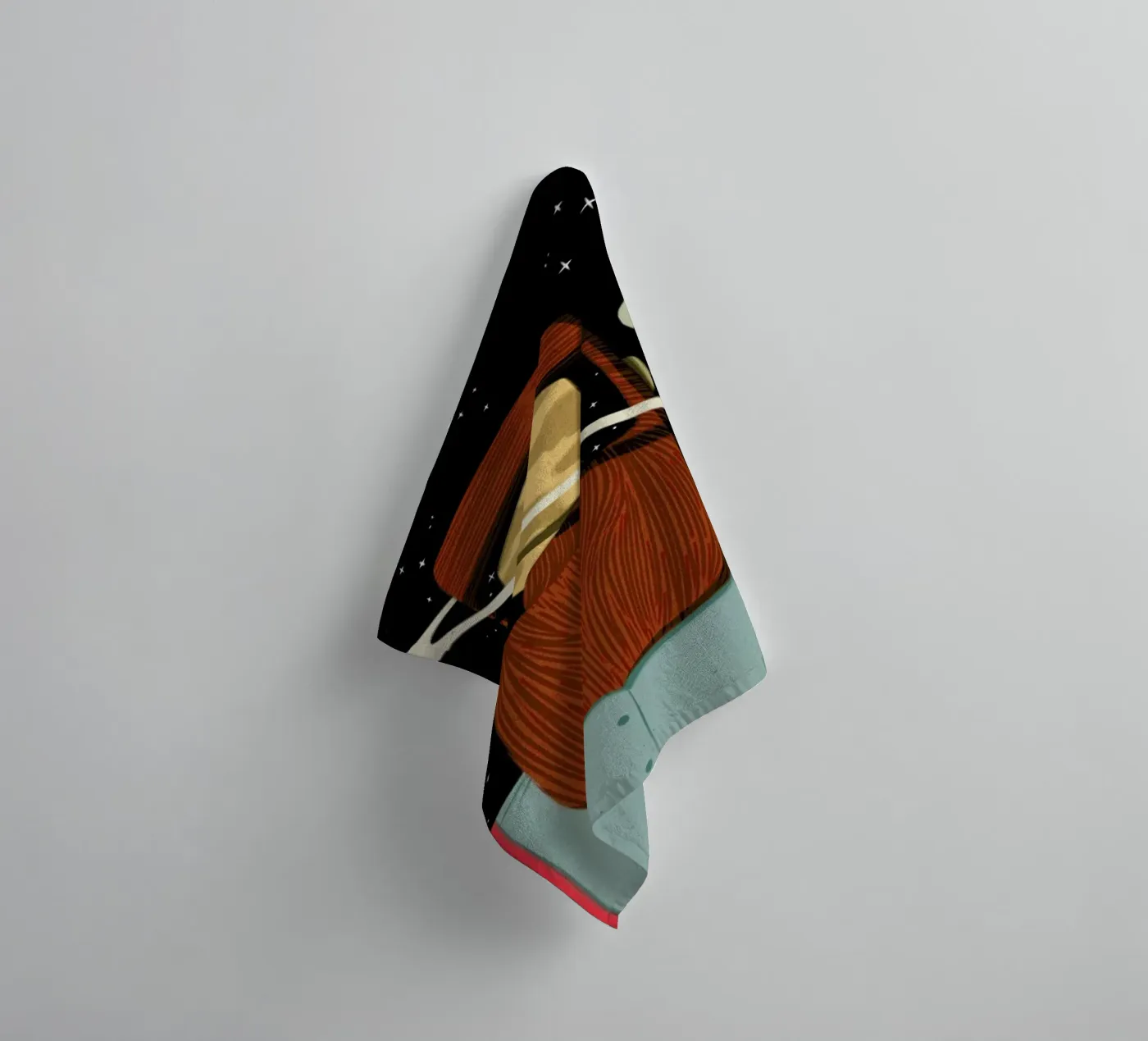 Your Planet towel by Caio Beltrão