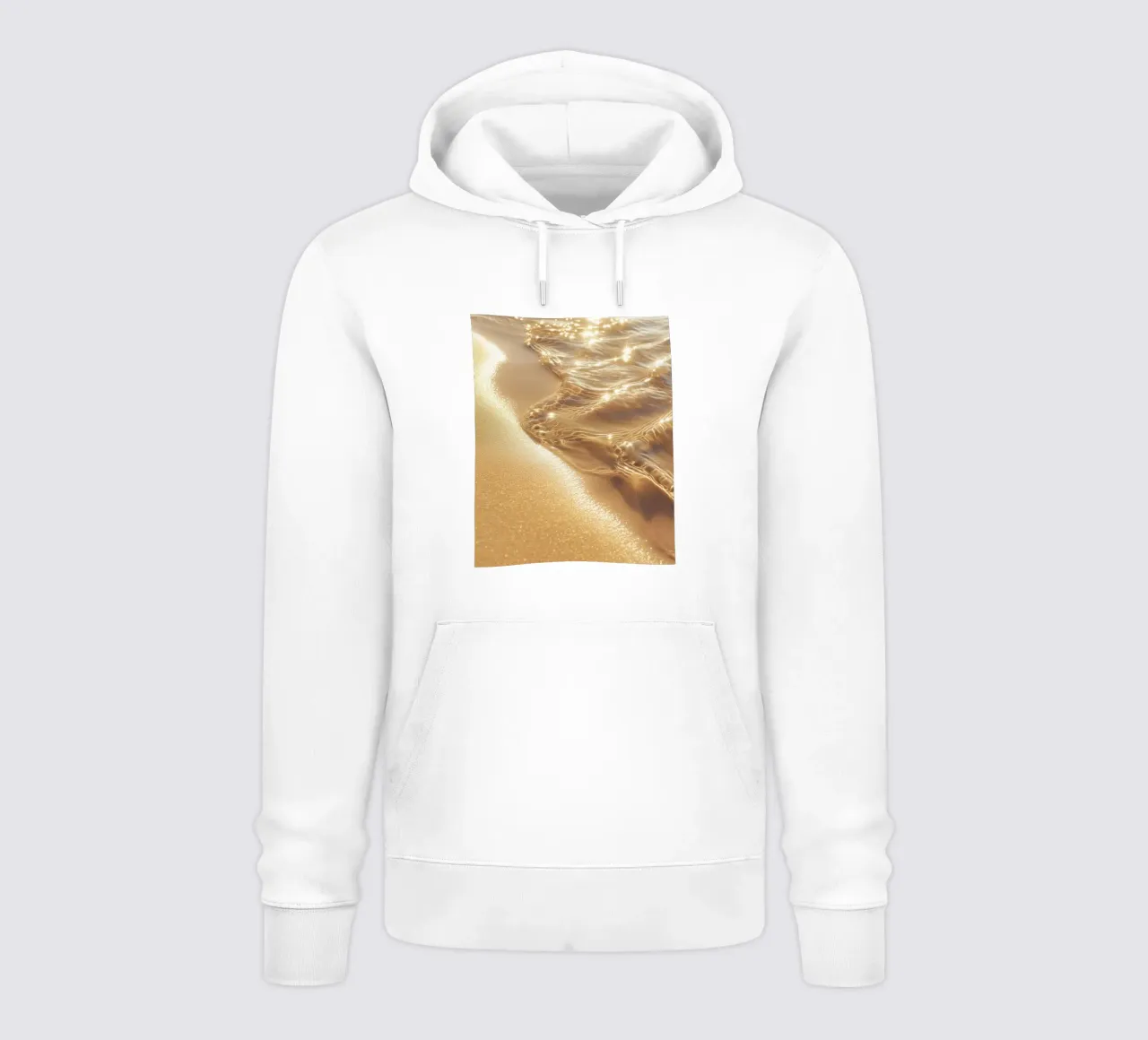 Boho Spiaggia dorata Sole e sabbia Chakra solare della fortuna felpa con cappuccio da Gentle Echoes Art
