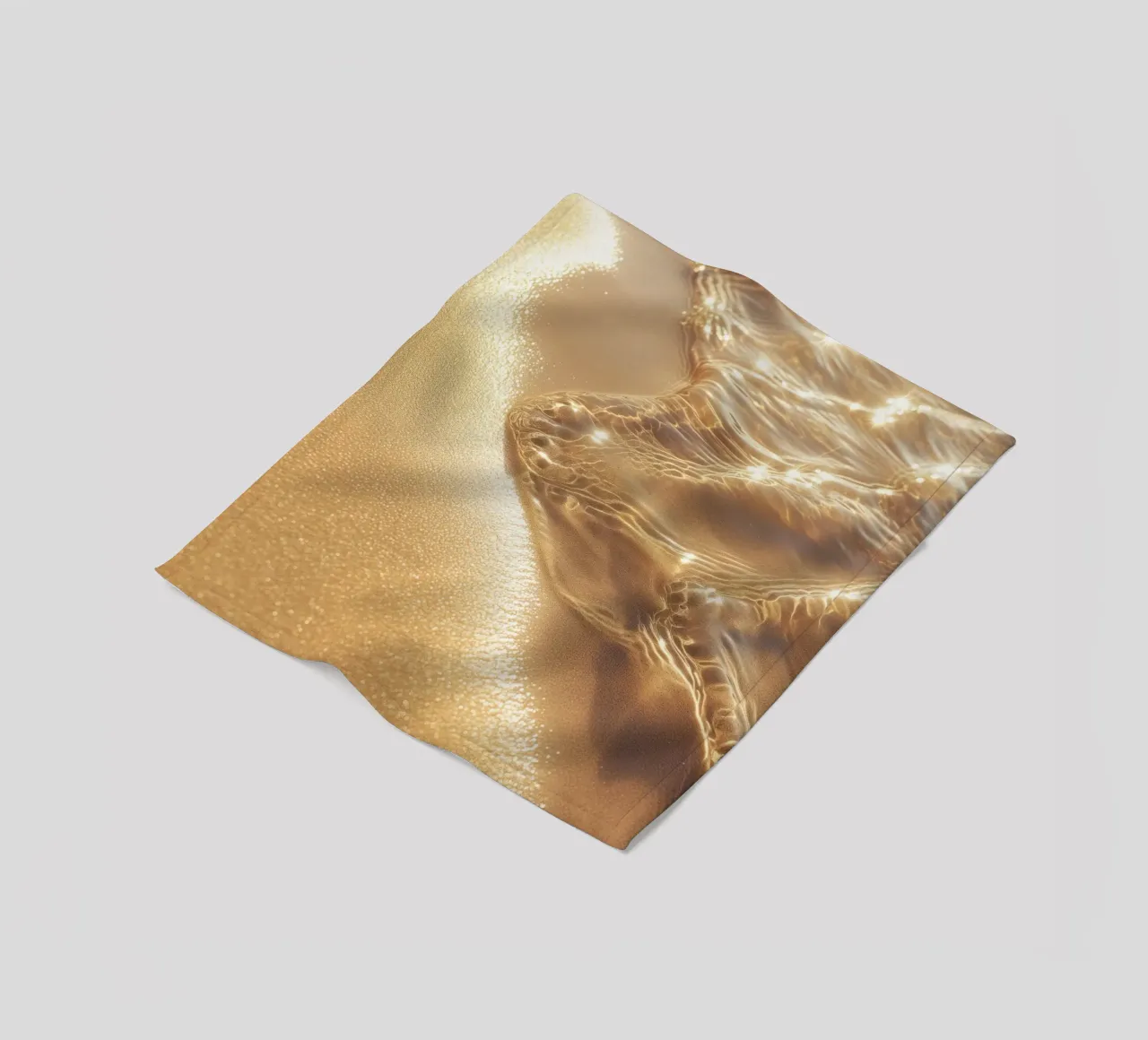 Boho Spiaggia dorata Sole e sabbia Chakra solare della fortuna coperta in pile da Gentle Echoes Art