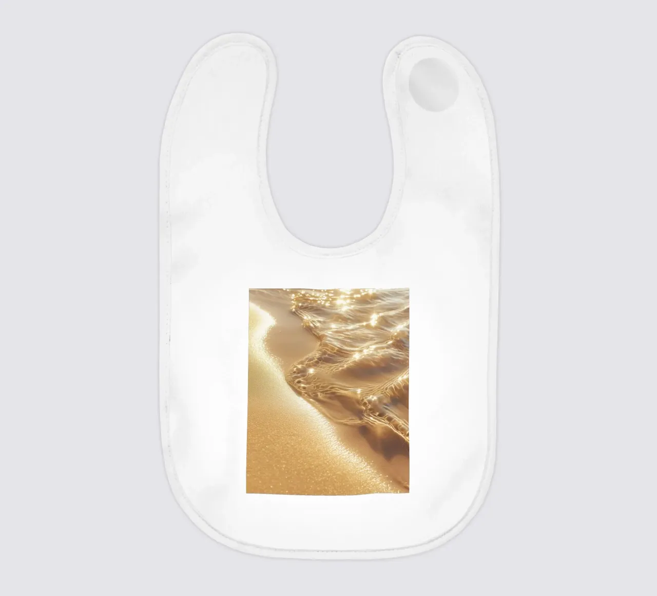 Boho Spiaggia dorata Sole e sabbia Chakra solare della fortuna bavaglino da Gentle Echoes Art