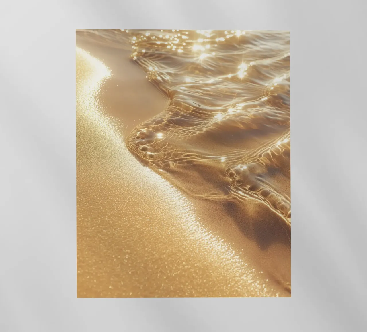 Boho Spiaggia dorata Sole e sabbia Chakra solare della fortuna pellicola backlit da Gentle Echoes Art