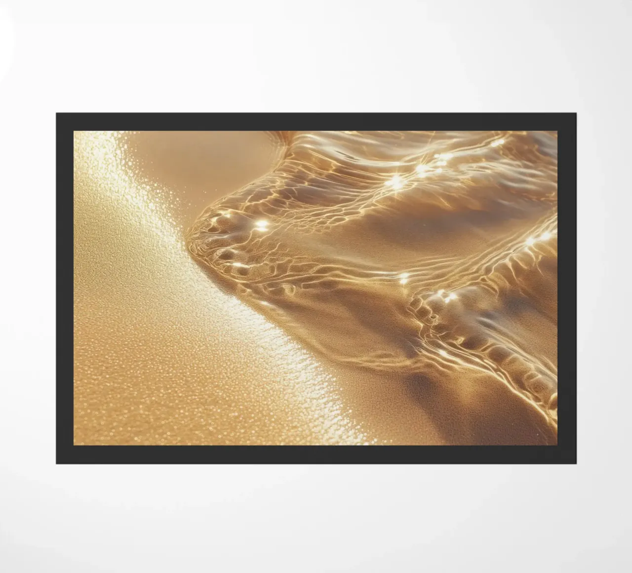 Boho Spiaggia dorata Sole e sabbia Chakra solare della fortuna zerbino da Gentle Echoes Art
