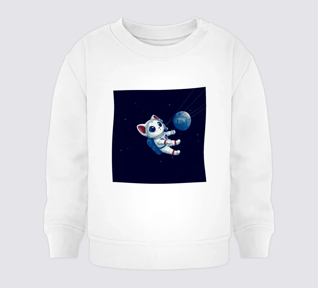 Cat in the space felpa neonato da Motivate-Today