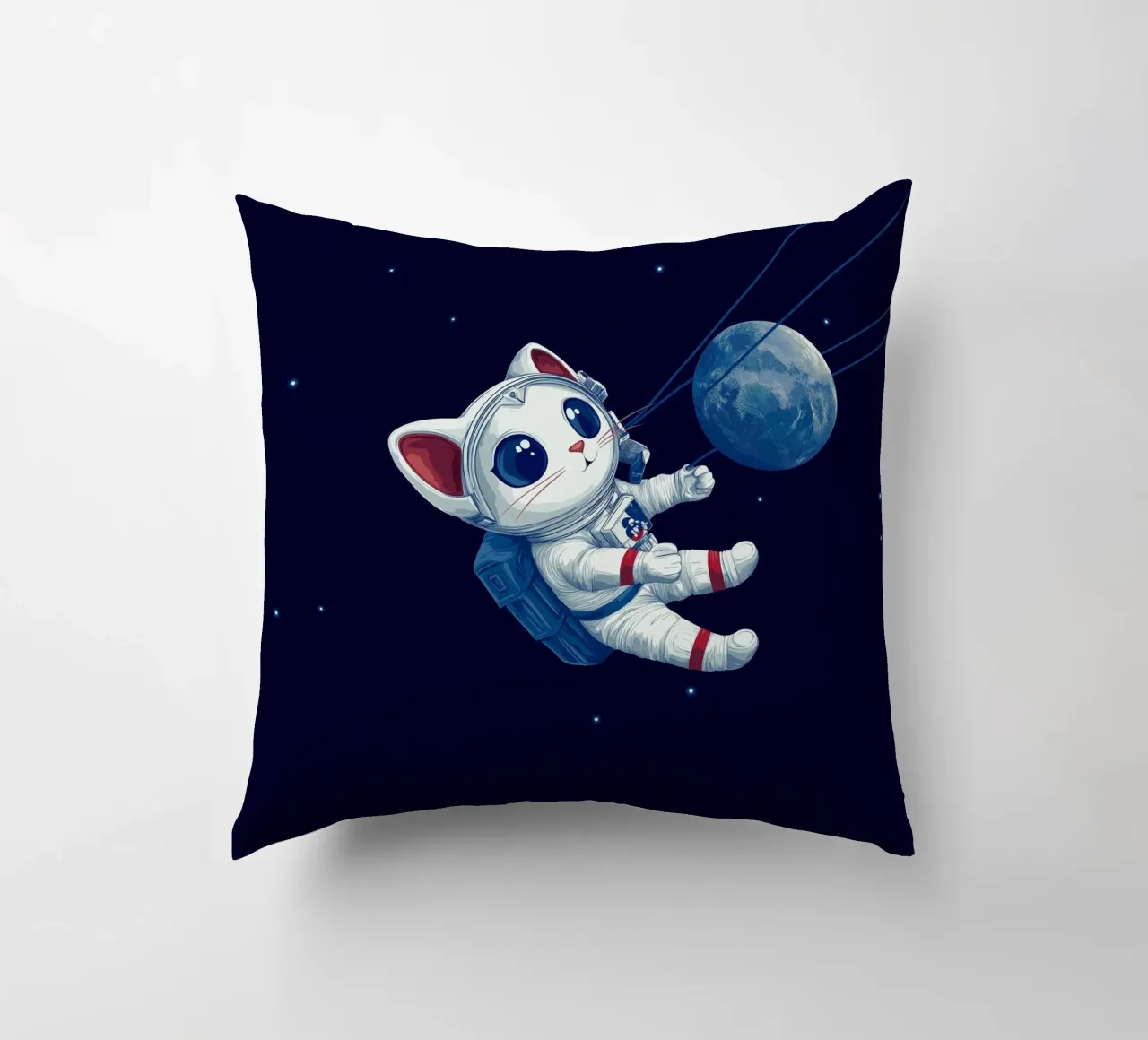 Cat in the space cuscino da Motivate-Today