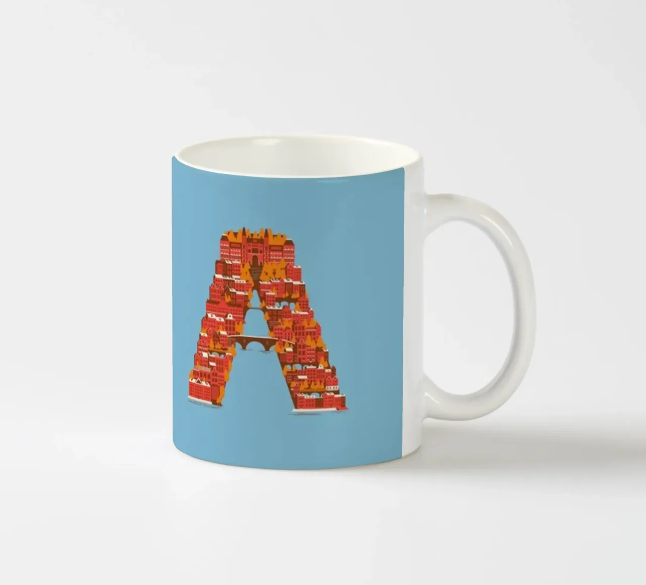 A for Amsterdam tazza in ceramica da La Come Di