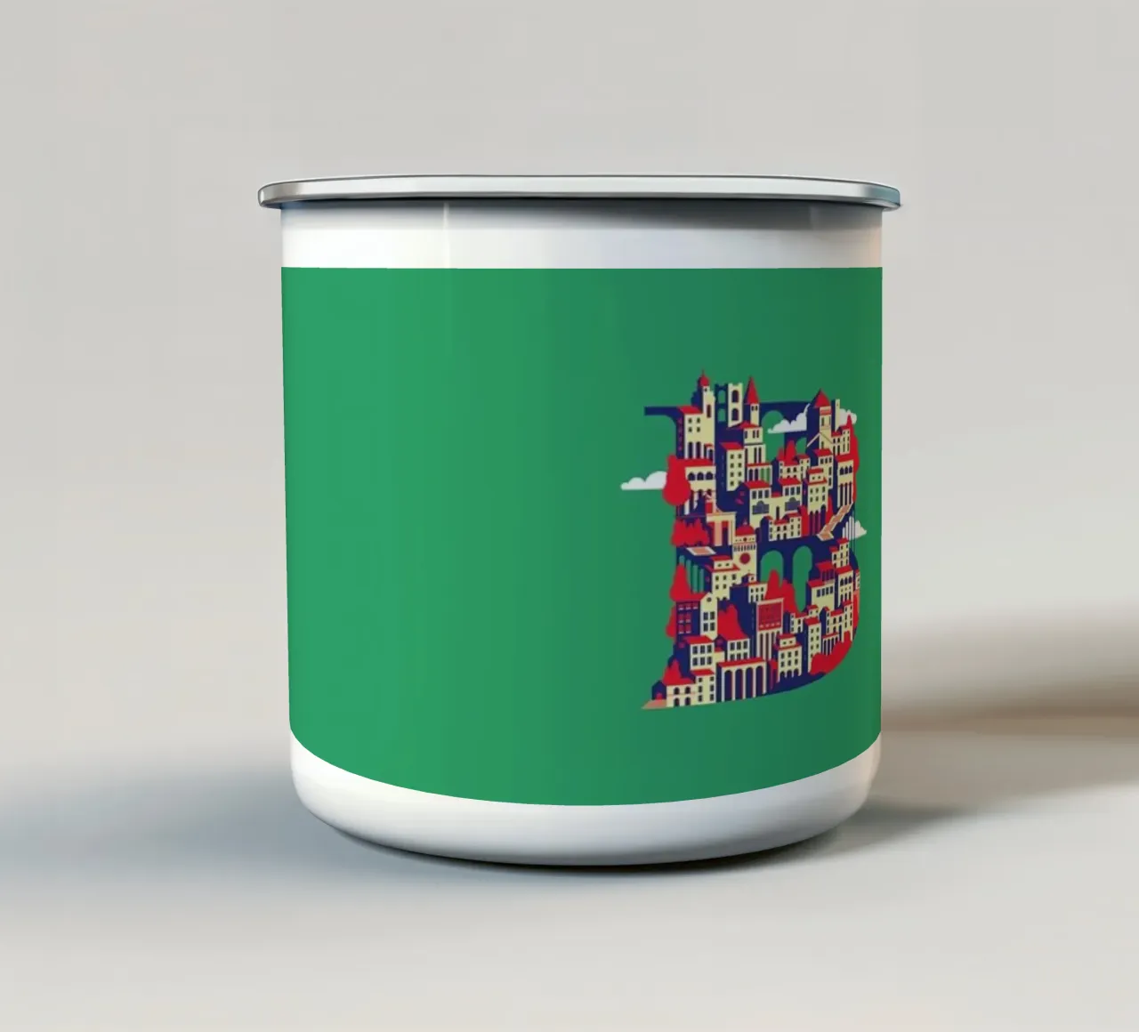 B for Bergamo tazza in smalto da La Come Di