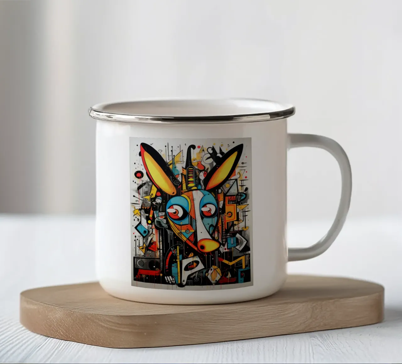 animali graffiti tazza in smalto da Art Digital Visuel