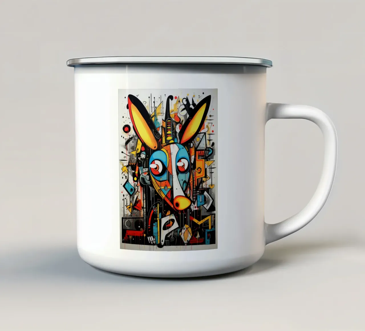 animali graffiti tazza in smalto da Art Digital Visuel