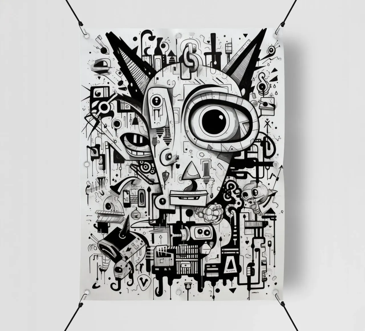 animali graffiti telo in pvc da Art Digital Visuel