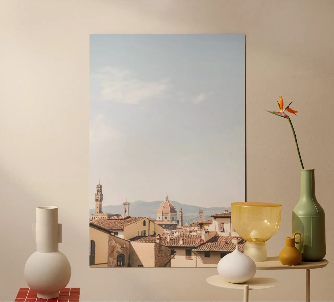 Firenze, Italia I Veduta della cattedrale del Duomo poster con telaio in plastica da Julie Travel Photography