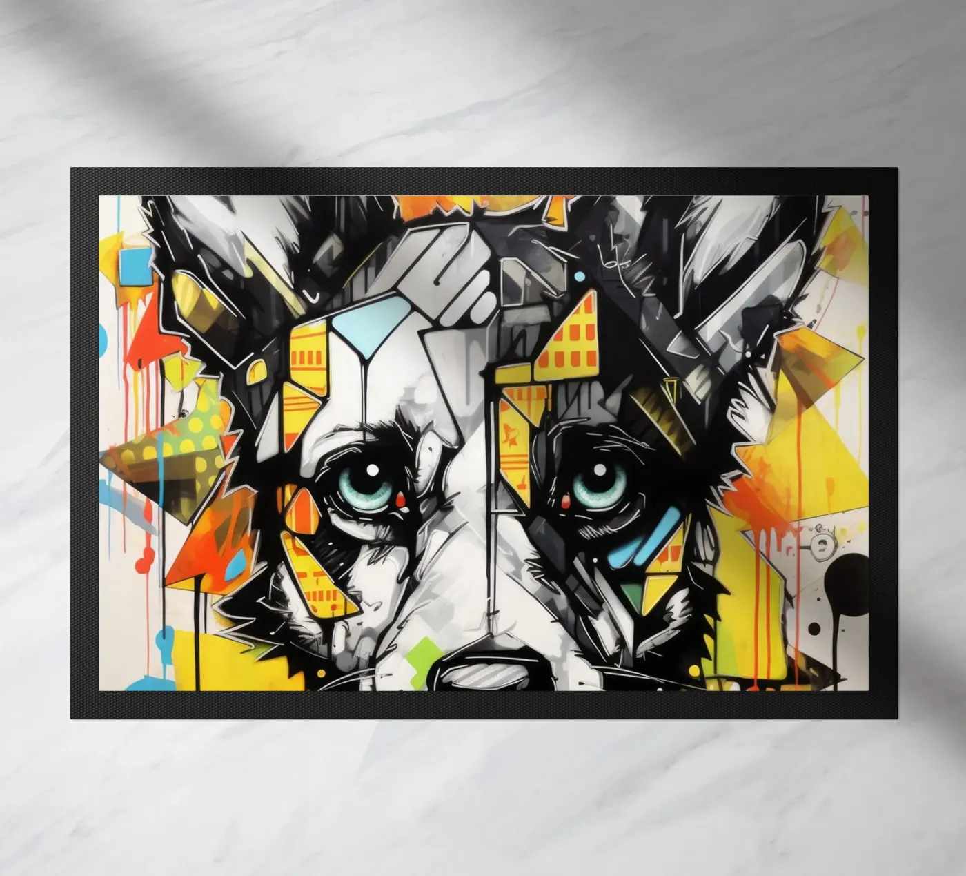 graffiti animals doormat by Art Digital Visuel