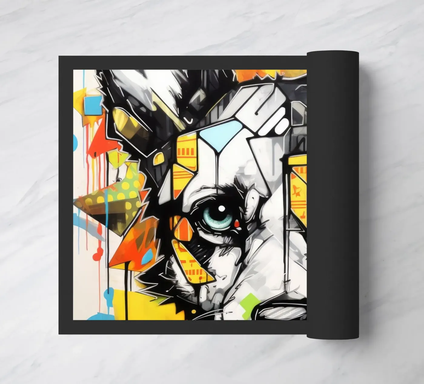 graffiti animals doormat by Art Digital Visuel