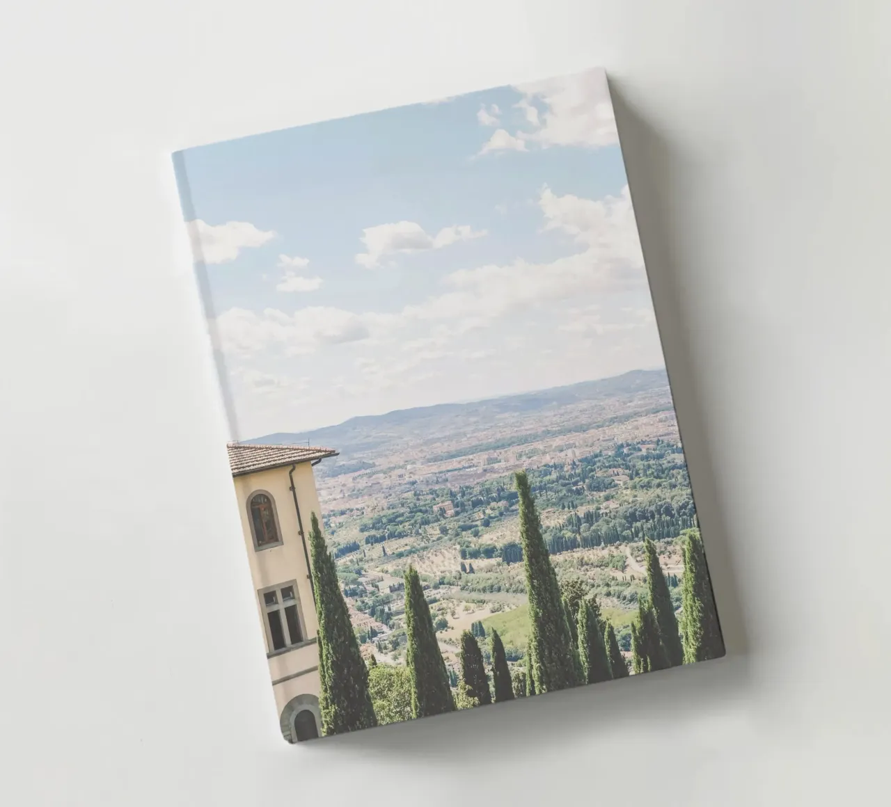 Florence, Italie I Vue skyline sur la campagne de Toscane carnet de notes de Julie Travel Photography