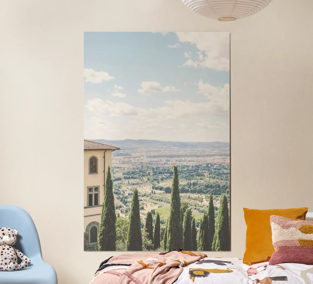 Florence, Italie I Vue skyline sur la campagne de Toscane hahnemühle de Julie Travel Photography