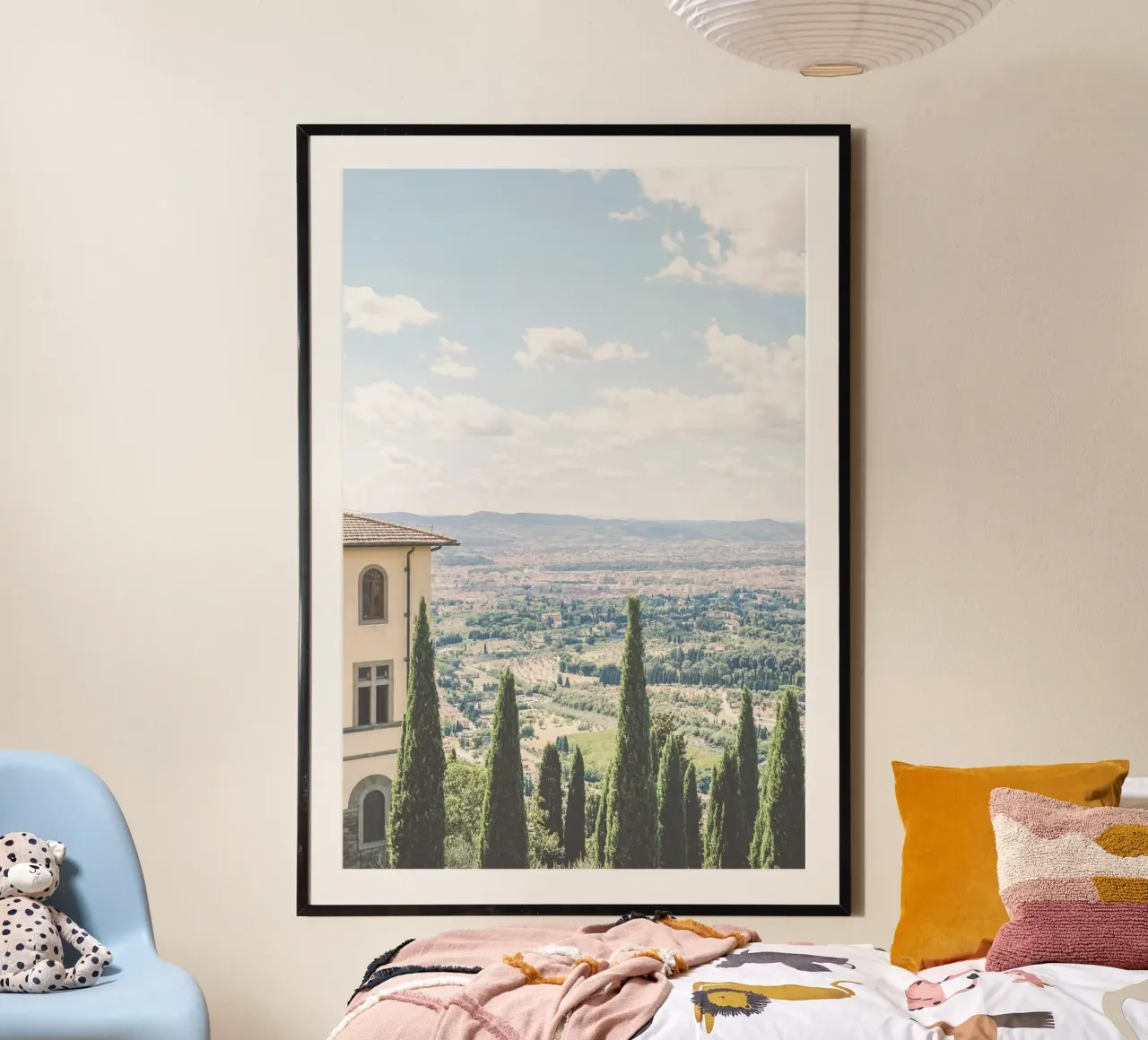 Florence, Italie I Vue skyline sur la campagne de Toscane hahnemühle de Julie Travel Photography