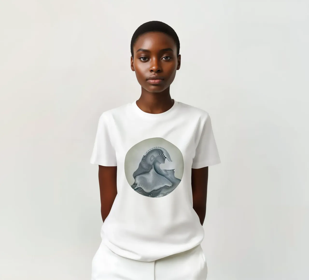 Silver Wave t-shirt da Angelo Cerantola