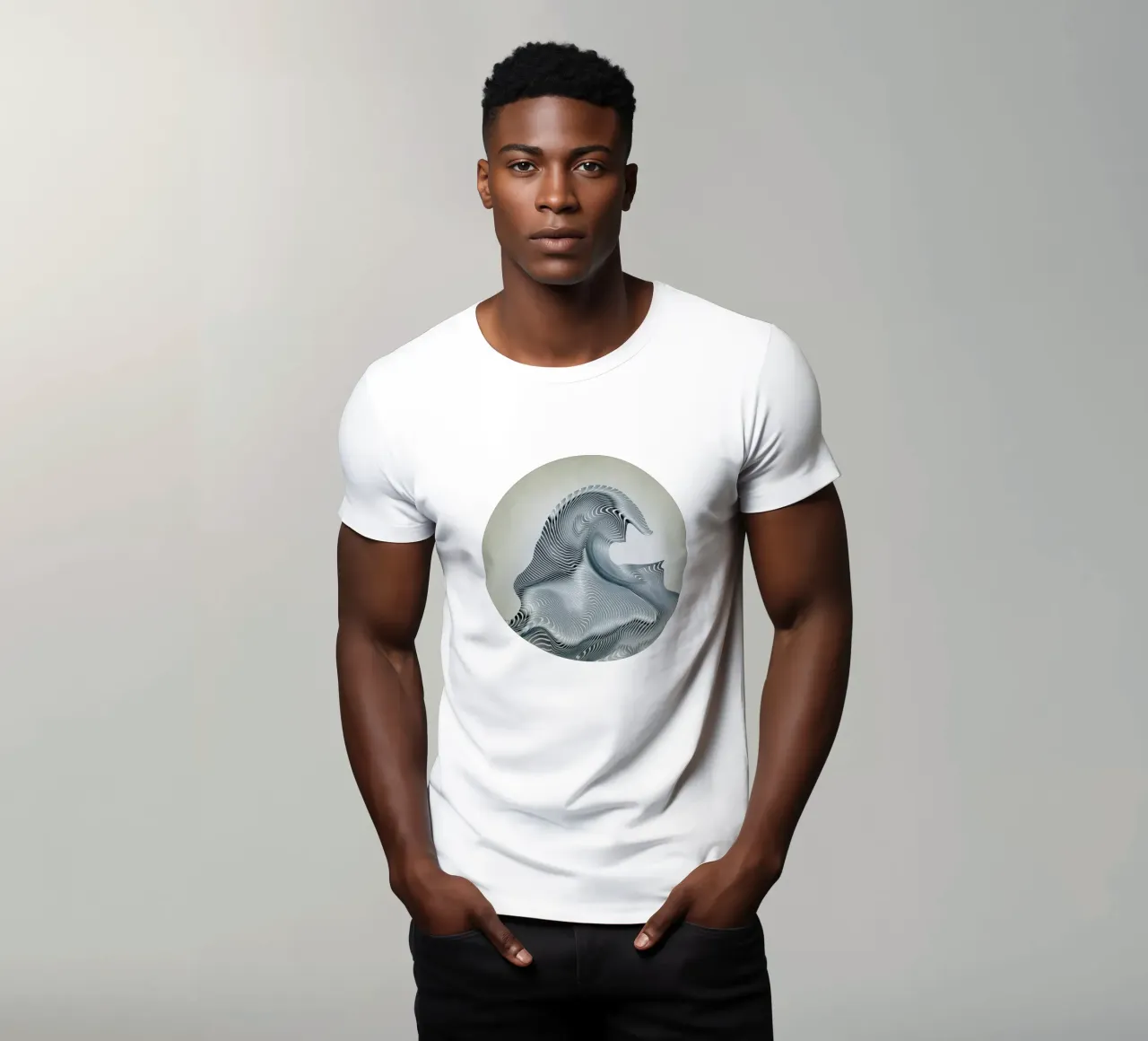 Silver Wave t-shirt da Angelo Cerantola