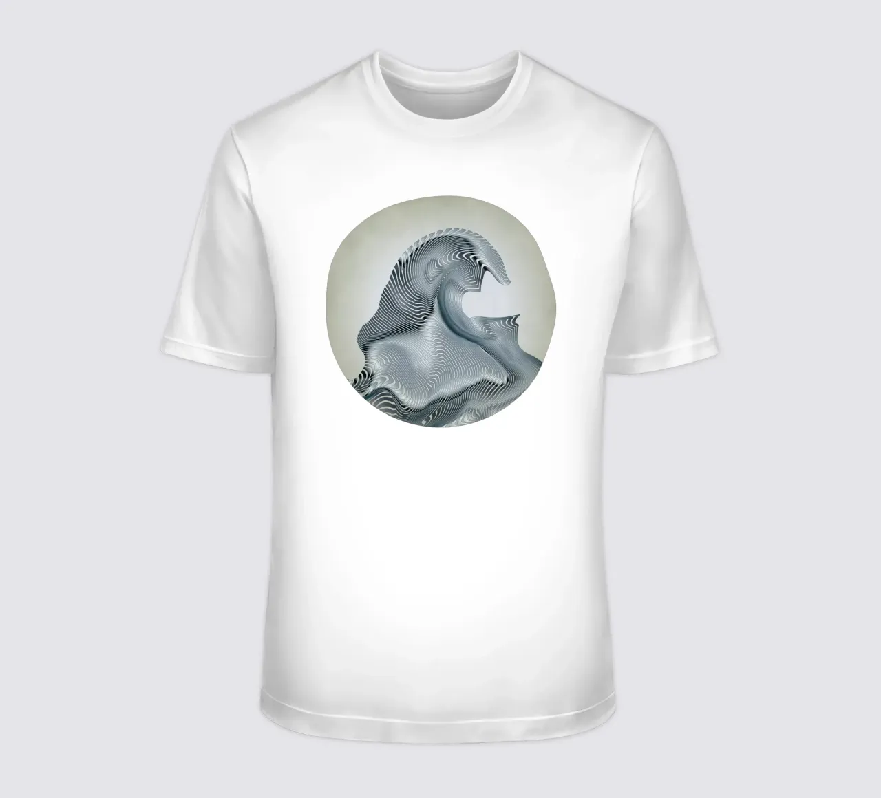 Silver Wave t-shirt da Angelo Cerantola