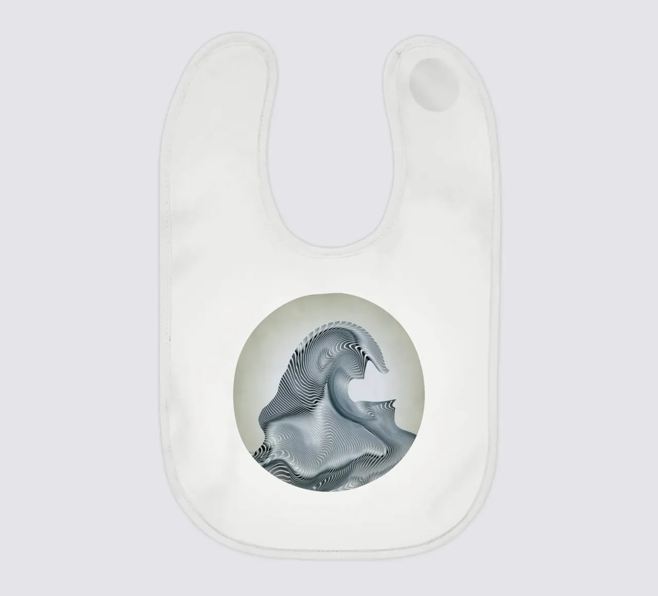 Silver Wave Babylätzchen von Angelo Cerantola