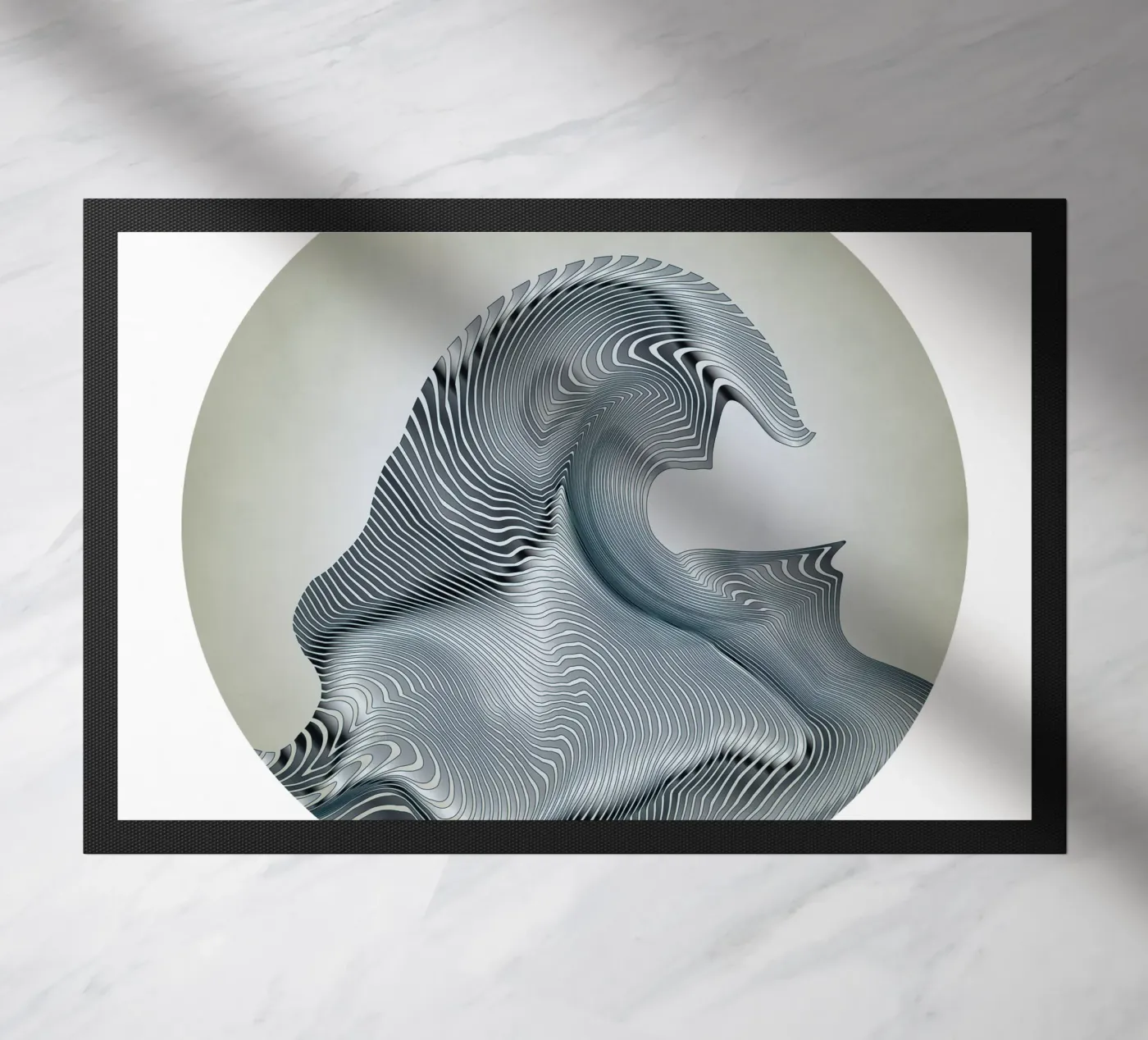 Silver Wave doormat by Angelo Cerantola