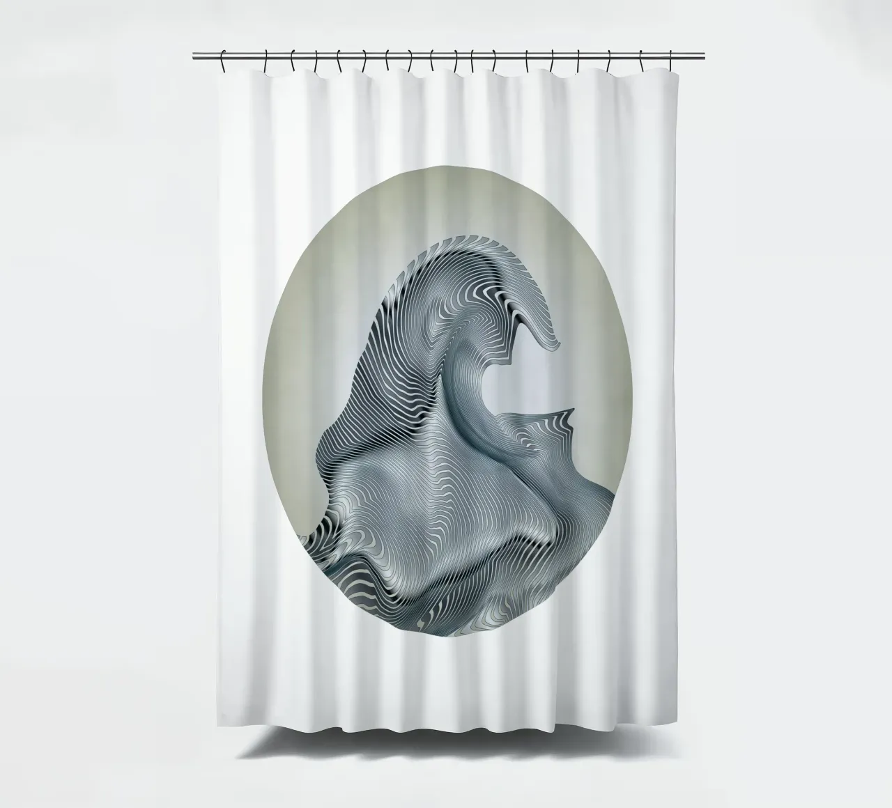 Silver Wave douchegordijn van Angelo Cerantola