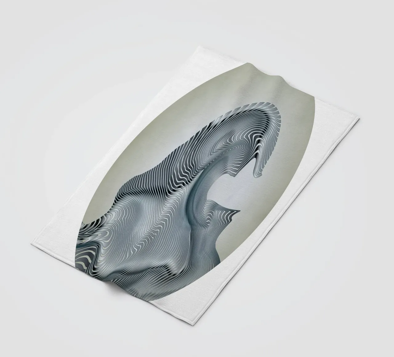 Silver Wave coperta in pile da Angelo Cerantola