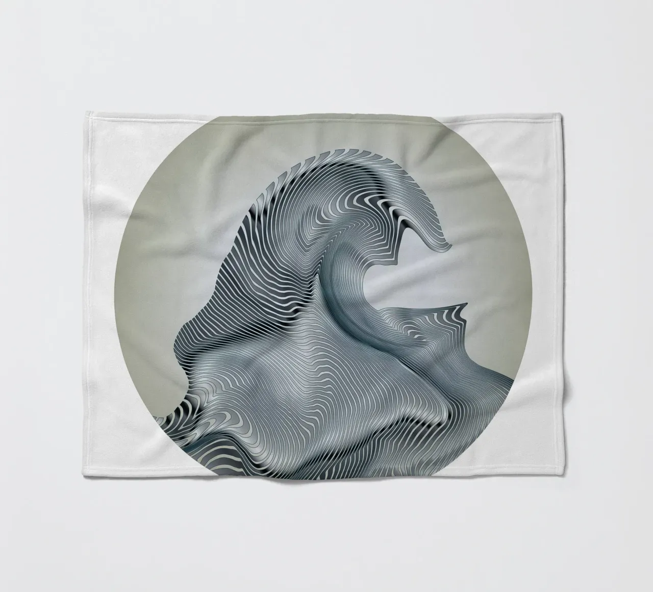 Silver Wave coperta in pile da Angelo Cerantola