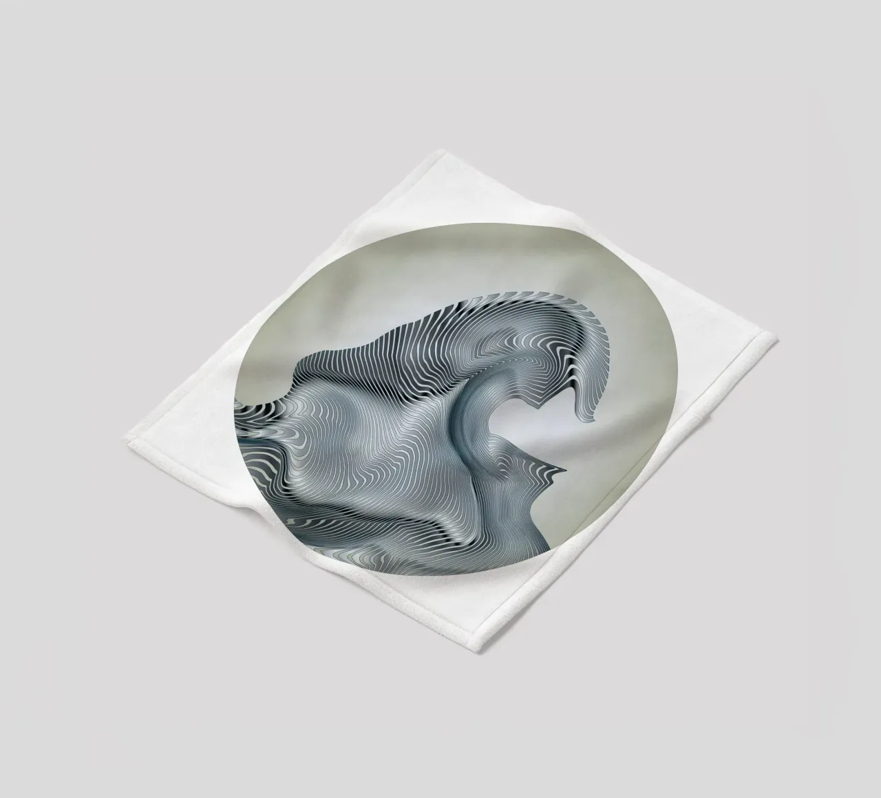 Silver Wave coperta in pile da Angelo Cerantola