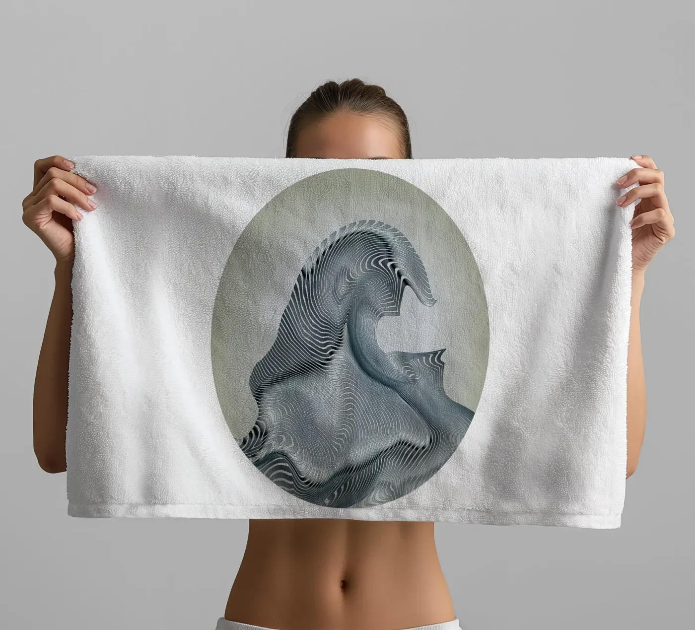 Silver Wave Handtuch von Angelo Cerantola