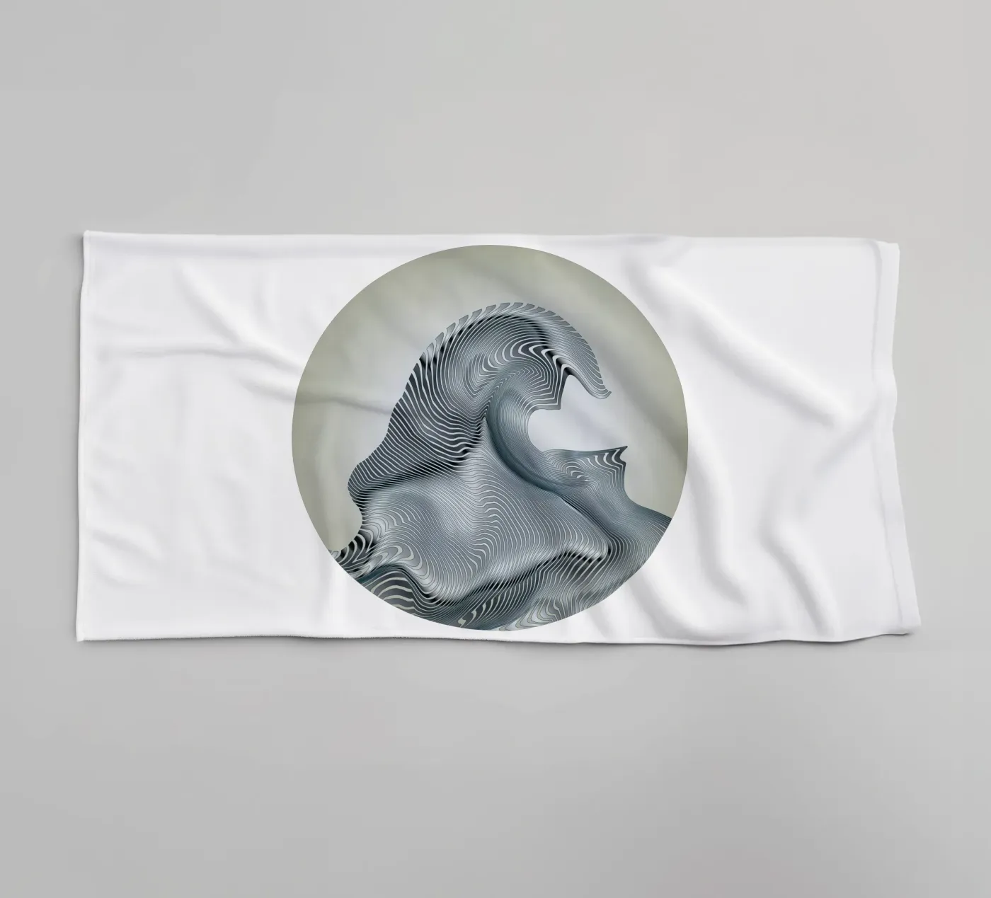Silver Wave Handtuch von Angelo Cerantola